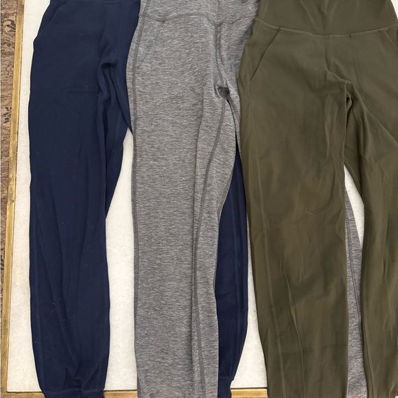 lululemon align jogger leggings in Navy, Gray, and Olive - Picture 2 of 6
